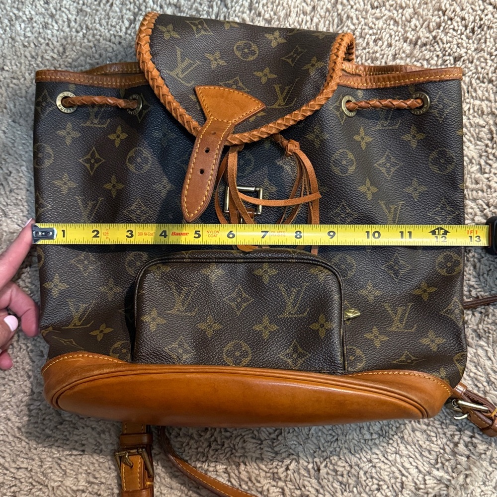 Louis Vuitton Brown and Tan Monogram Backpack - Picture 8 of 9